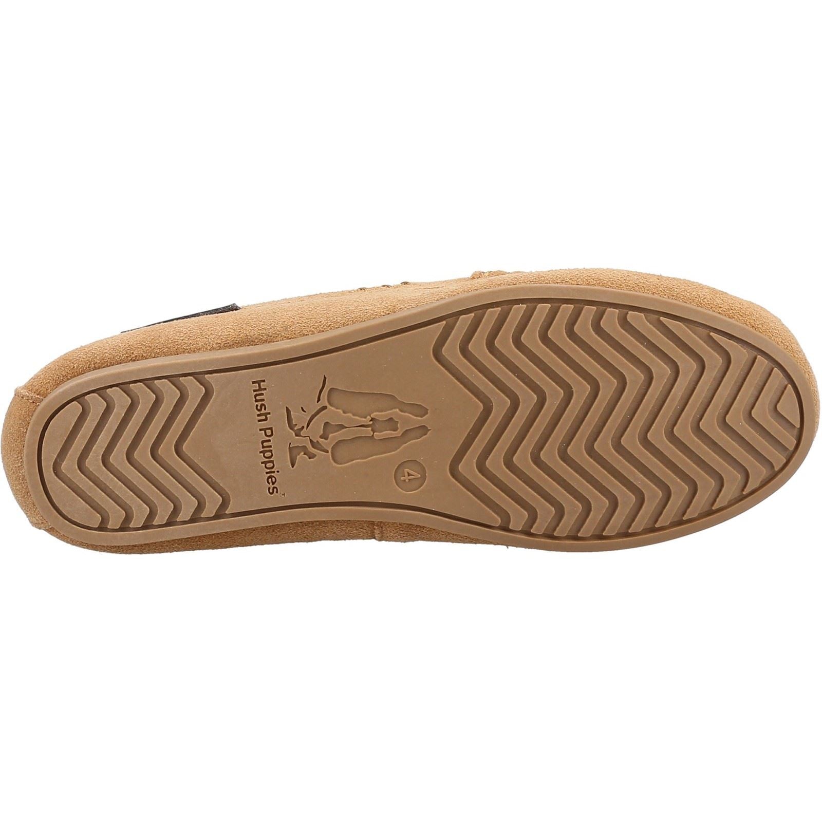 Hush Puppies Annie Mocassin Chaussons En Daim Pour Femmes Couleur Beige