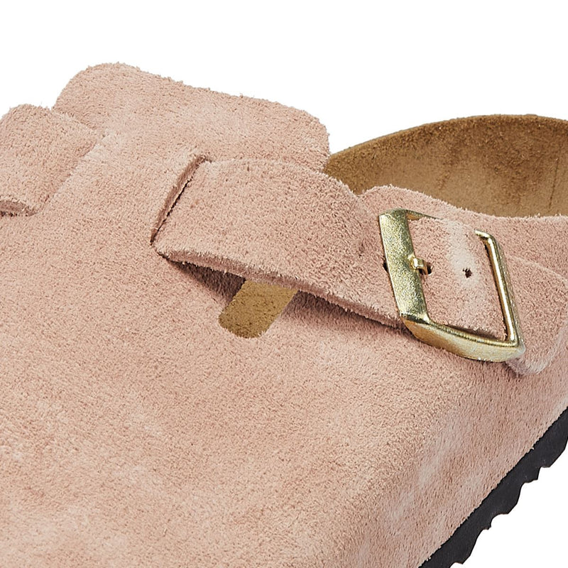 Birkenstock Chaussures Confortables En Daim Rose Clair Pour Femmes De Boston