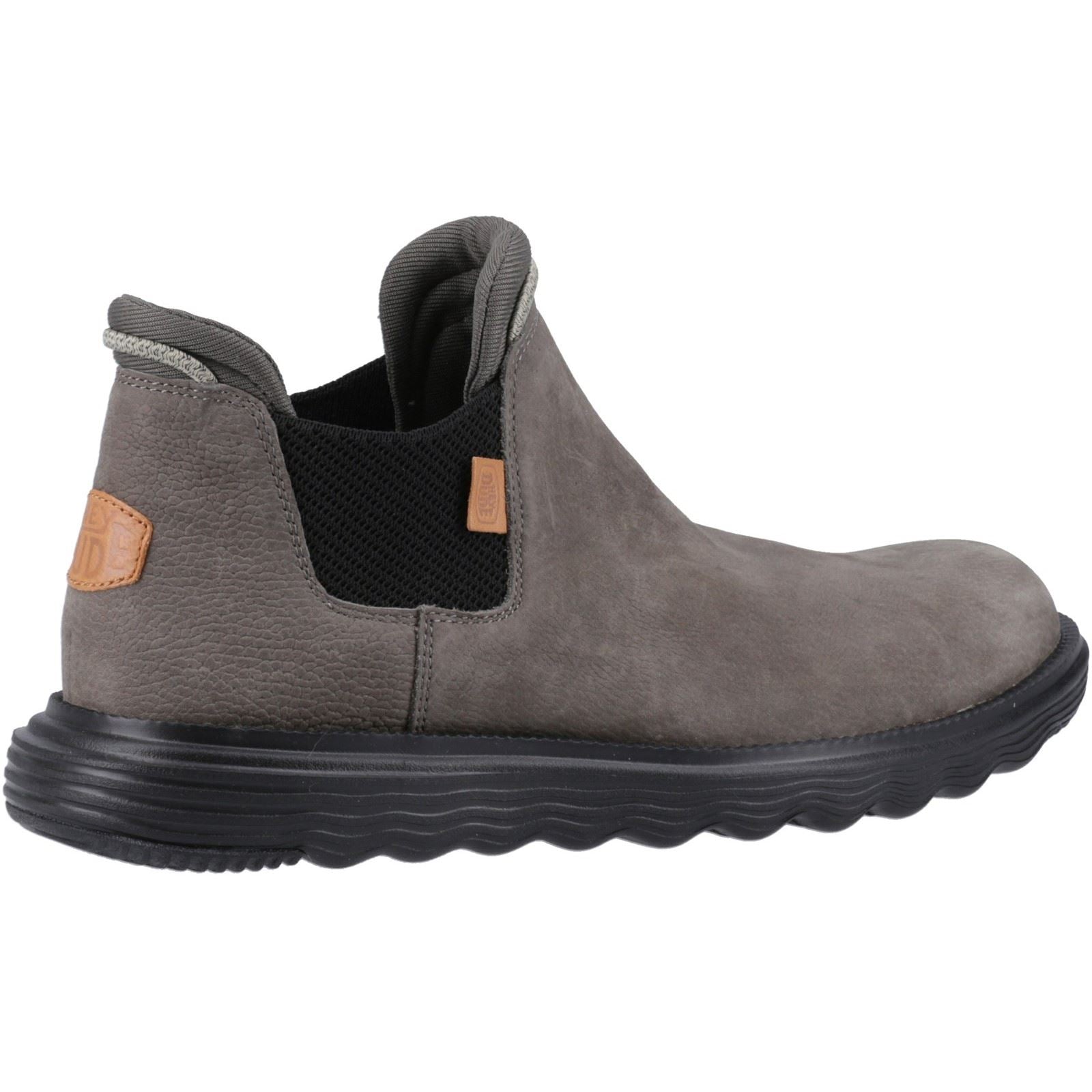 HEYDUDE Branson Bottes Grises En Cuir Pour Homme
