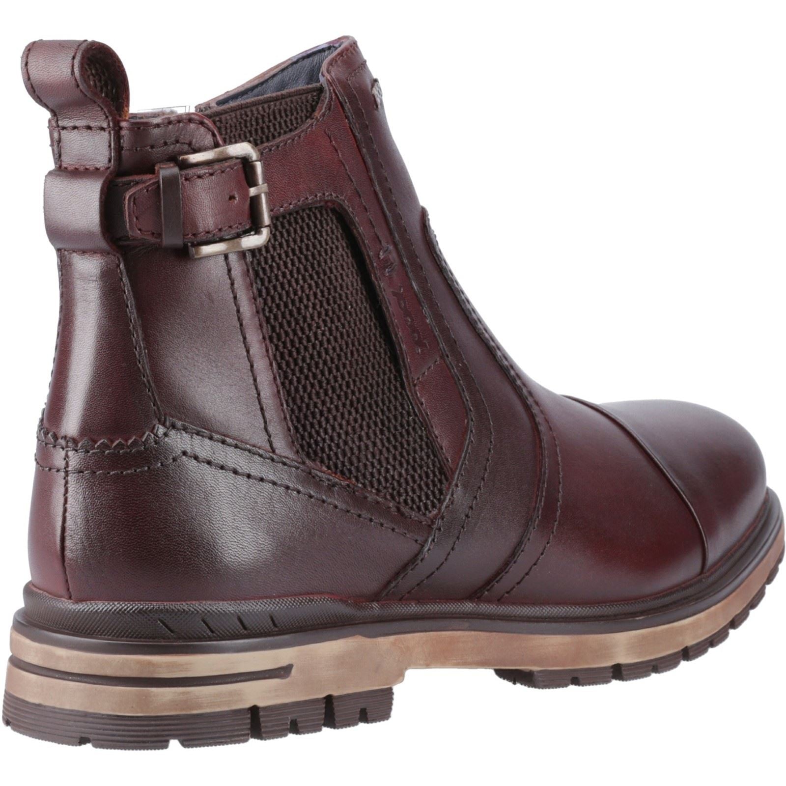 Pod Apollo Bottes Pour Hommes En Cuir/Textile Marron Foncé