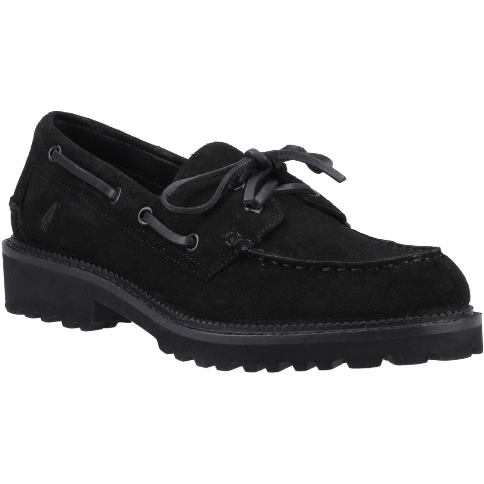 Hush Puppies Geri Femmes Suédoises Mocassins Noirs