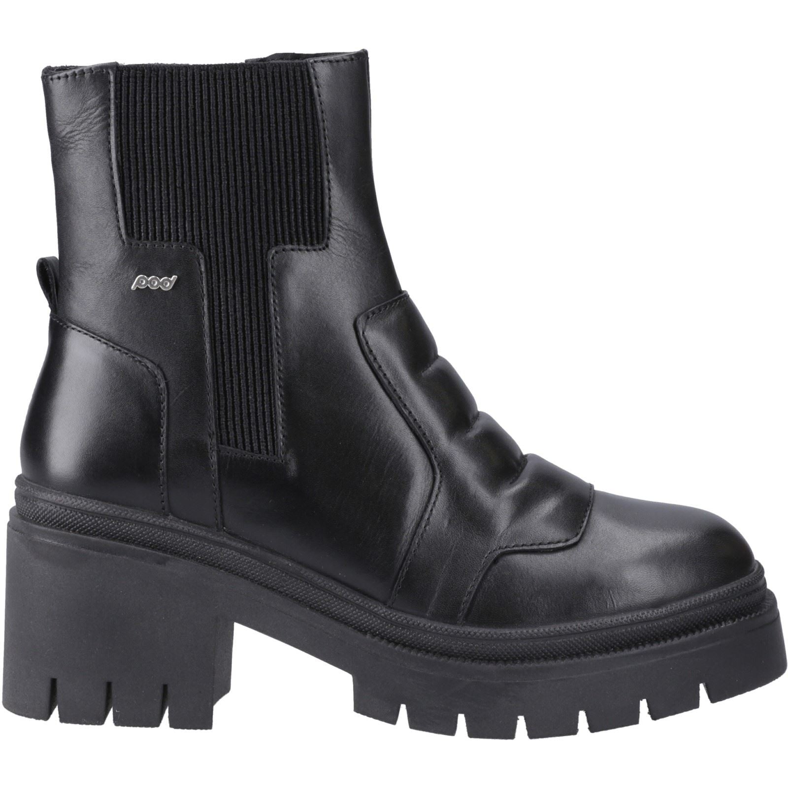 Pod Lillian Bottes En Cuir Noires Pour Femmes