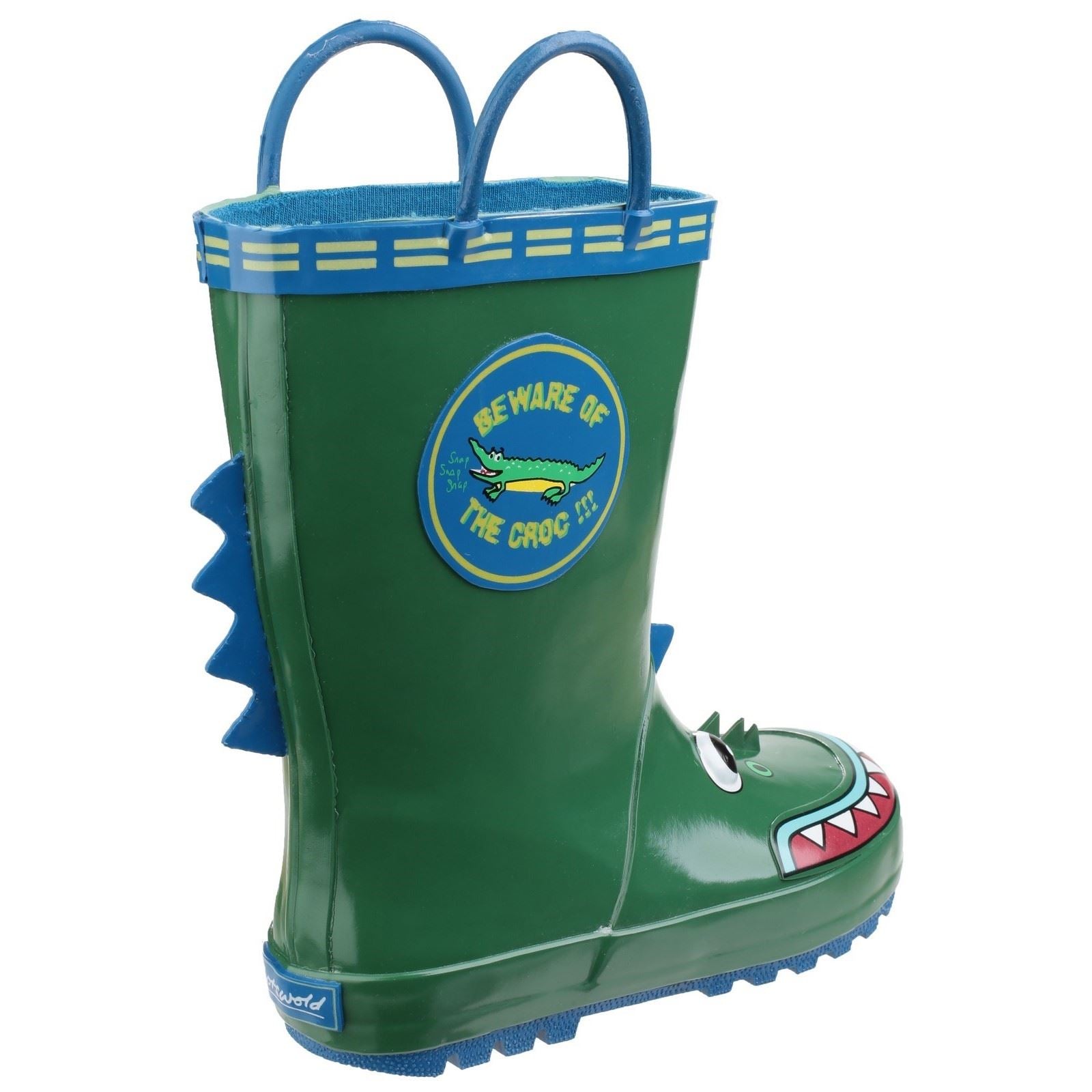 Cotswold Puddle Bottes En Caoutchouc Style Wellington En Forme De Crocodile