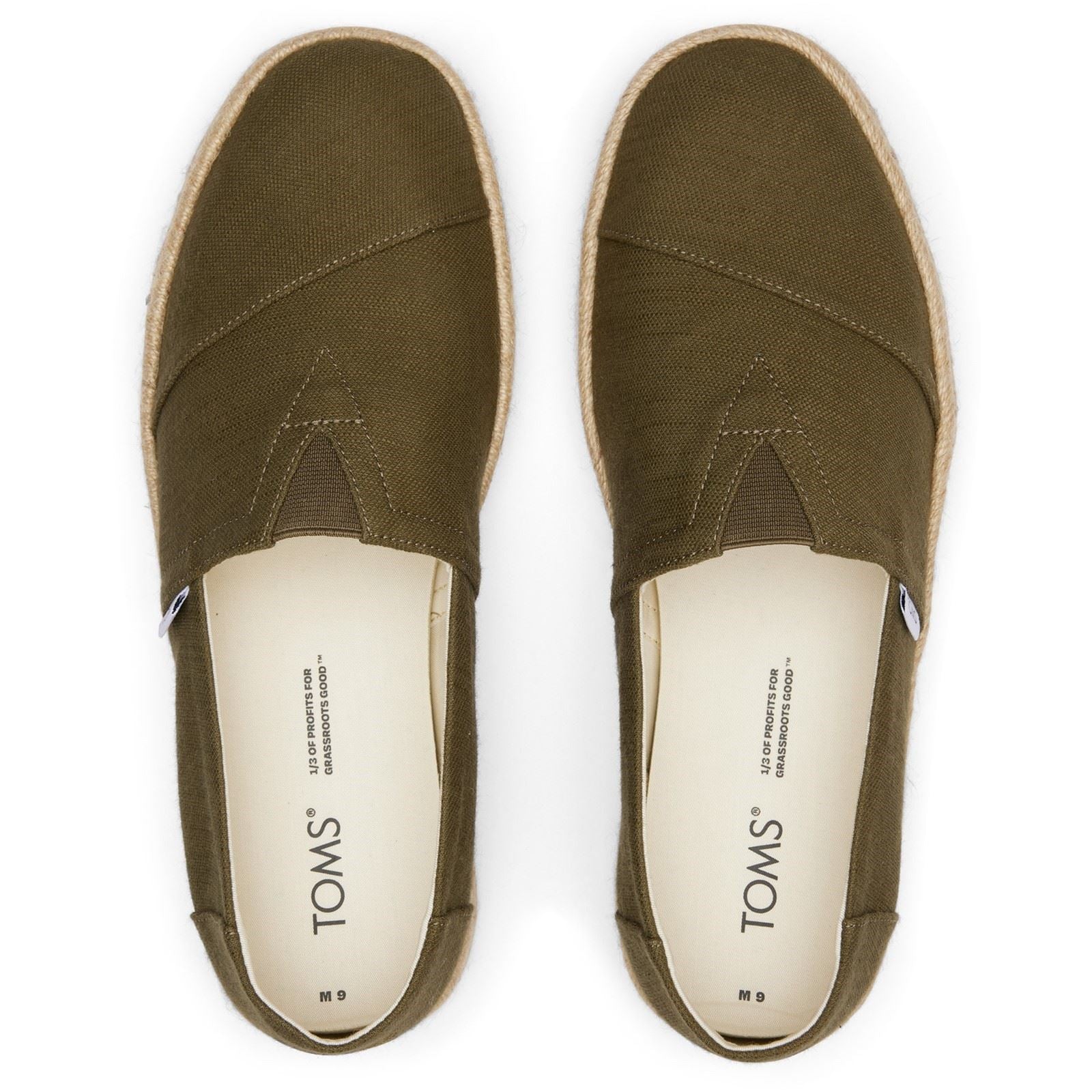 TOMS Alpargata Rope 2.0 Shoe Espadrilles En Coton Pour Hommes En Olive