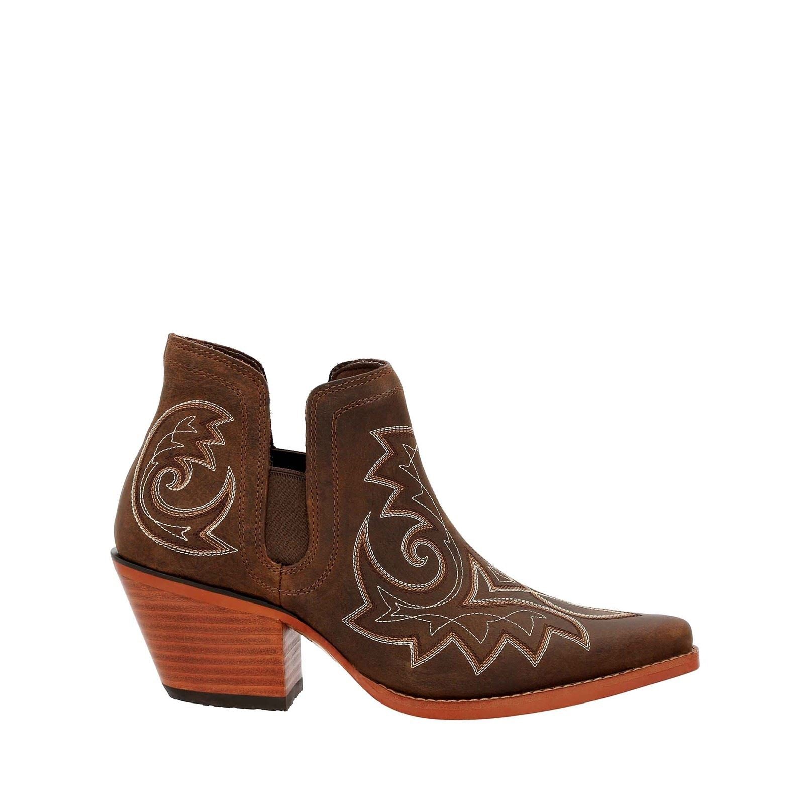 Durango Bottes En Cuir Crush Pour Femmes Couleur Café