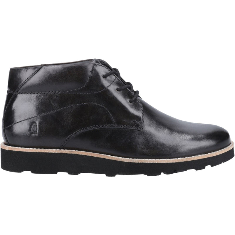 Hush Puppies Kennedy Bottes En Cuir Noires Pour Hommes