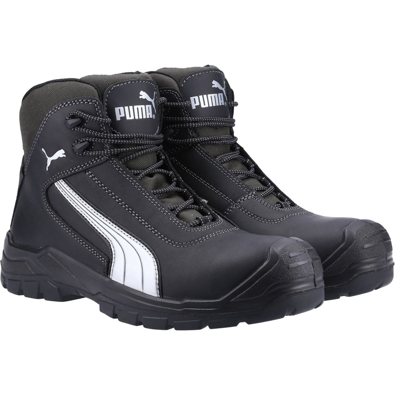 Puma Safety Bottes De Sécurité Cascades Mid En Cuir Noir