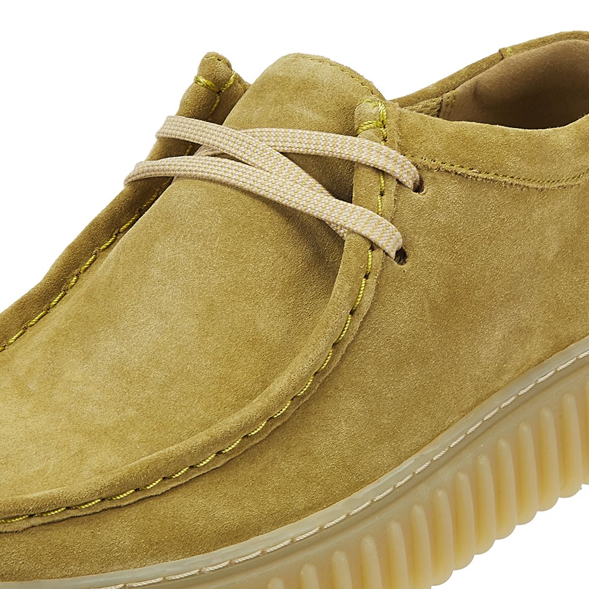 Clarks Main Torhill Lo Chaussures À Lacets En Daim Olive Clair Pour Homme