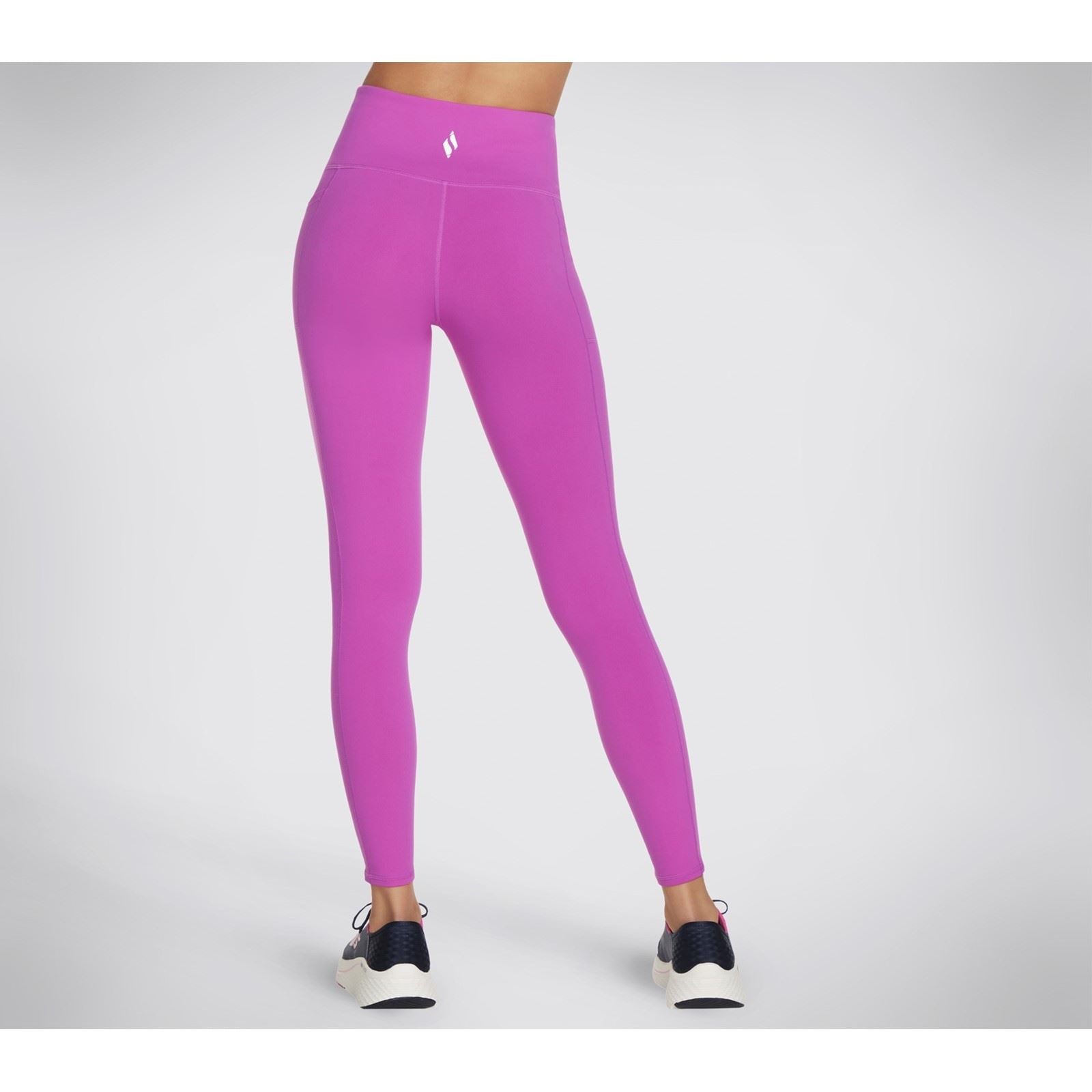 Skechers Performance GOWALK Wear High Waisted Leggings De Sport En Nylon Pour Femmes Violet Vif