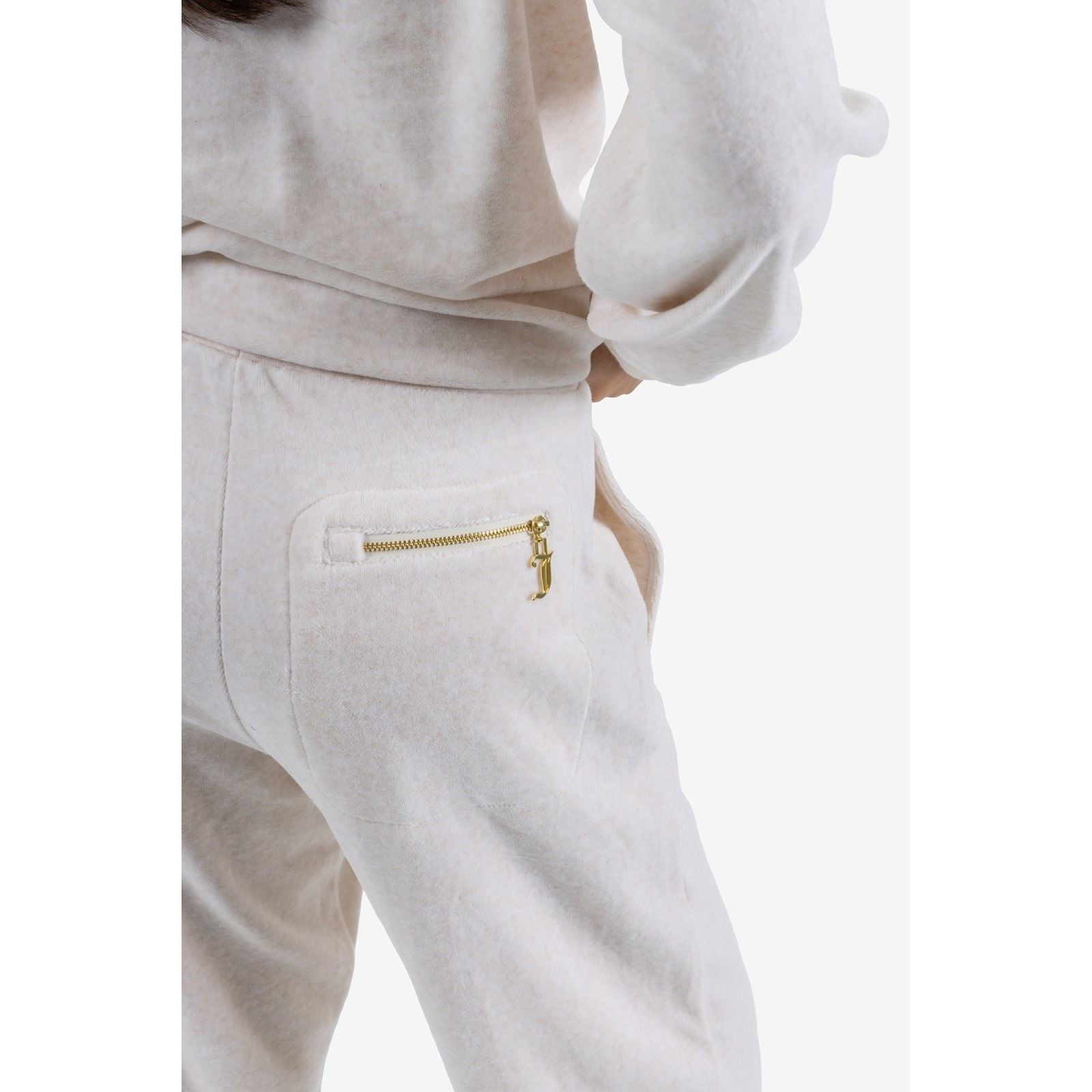 Juicy Couture Davidson Gold Pantalons De Jogging En Polyester Pour Femmes Crème