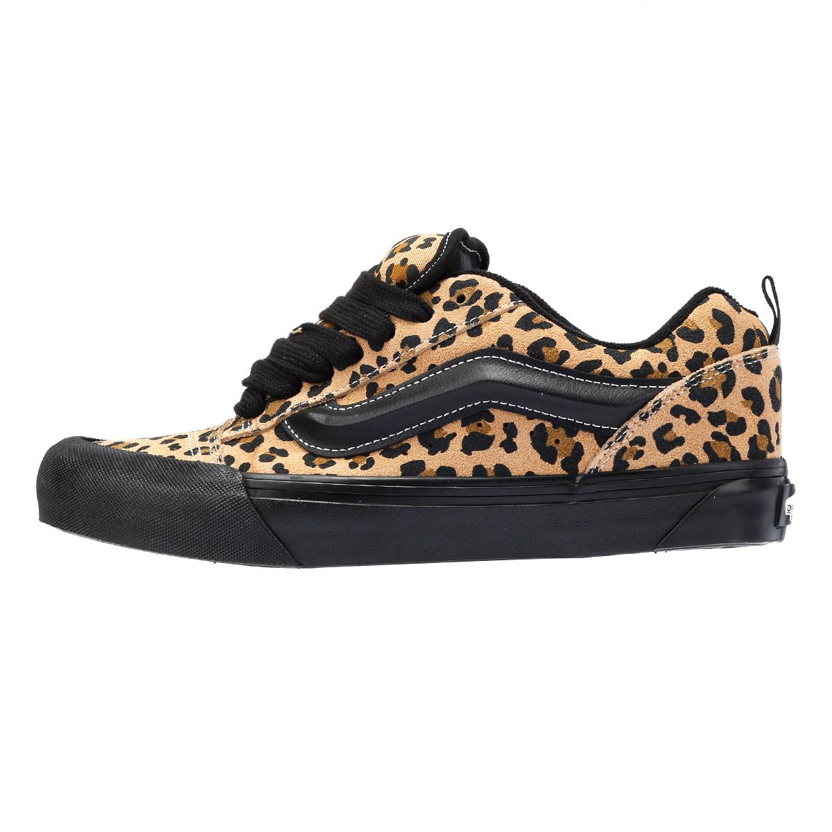 Vans Knu Skool Baskets Noires En Cuir