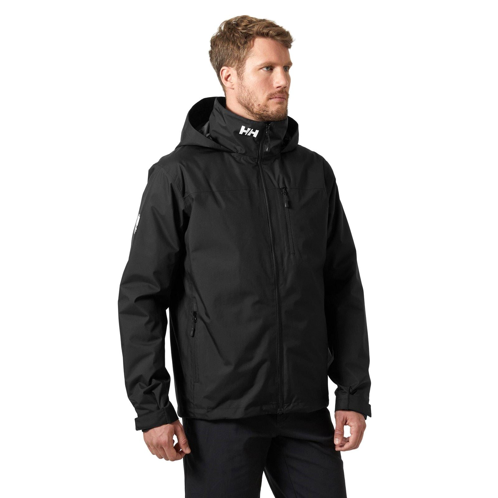 Helly Hansen Sport Crew Hooded Midlayer Sailing 2.1 Veste De Navigation Noire Pour Homme