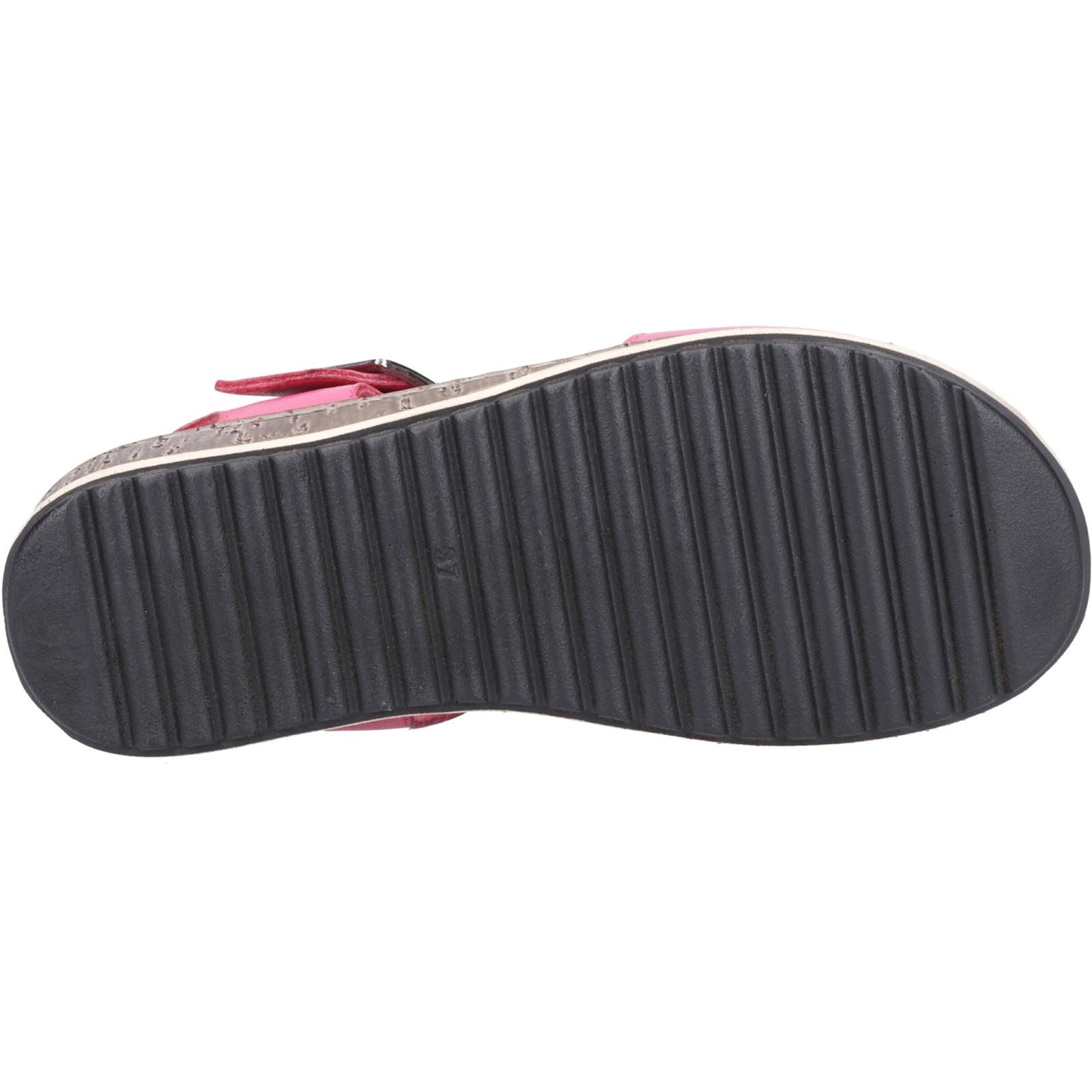 Hush Puppies Ellie Sandales Pour Femmes En Cuir Fuchsia