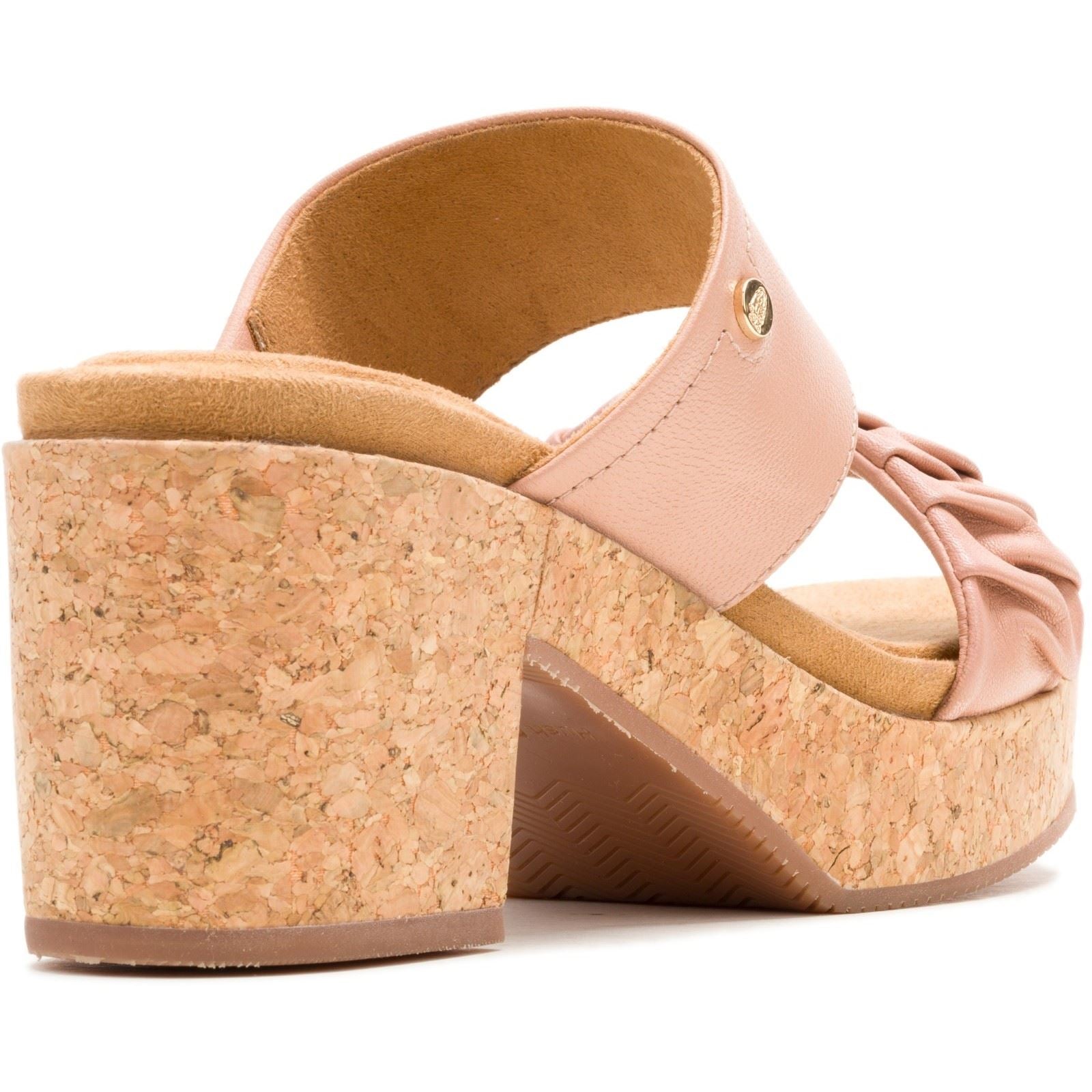Hush Puppies Poppy Sandales En Cuir Pour Femme Couleur Crème Café