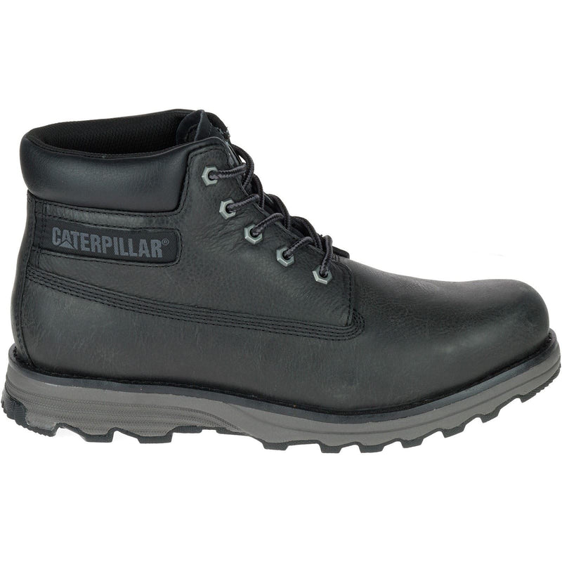 Caterpillar Founder Bottines Noires Pour Hommes En Cuir Nubuck
