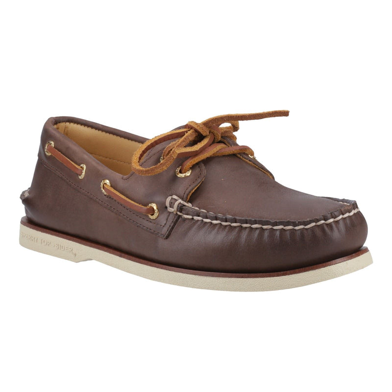 Sperry Authentic Gold Cup Chaussures Bateau Pour Homme En Cuir Marron