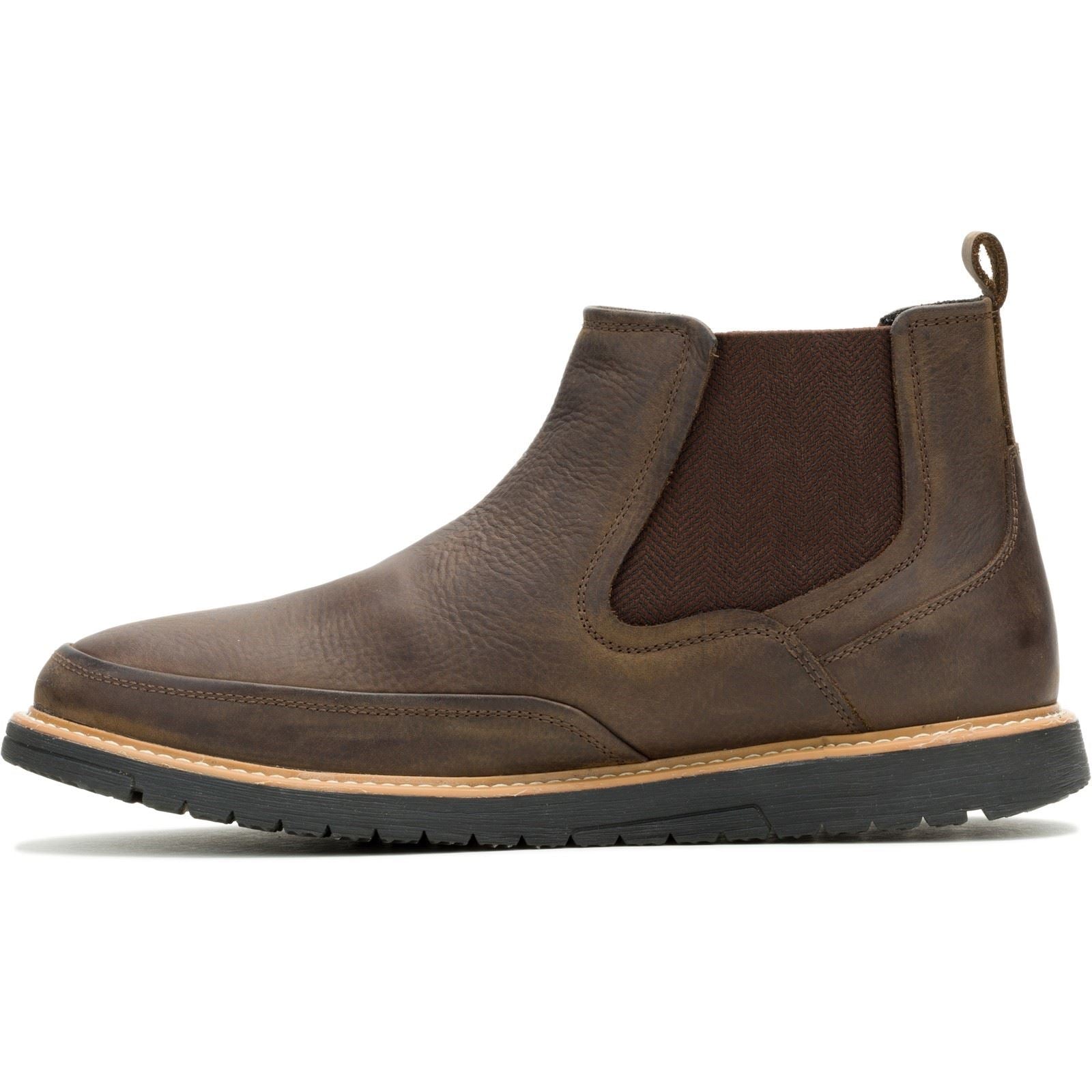 Hush Puppies Jenson Bottes En Cuir Marron Pour Homme
