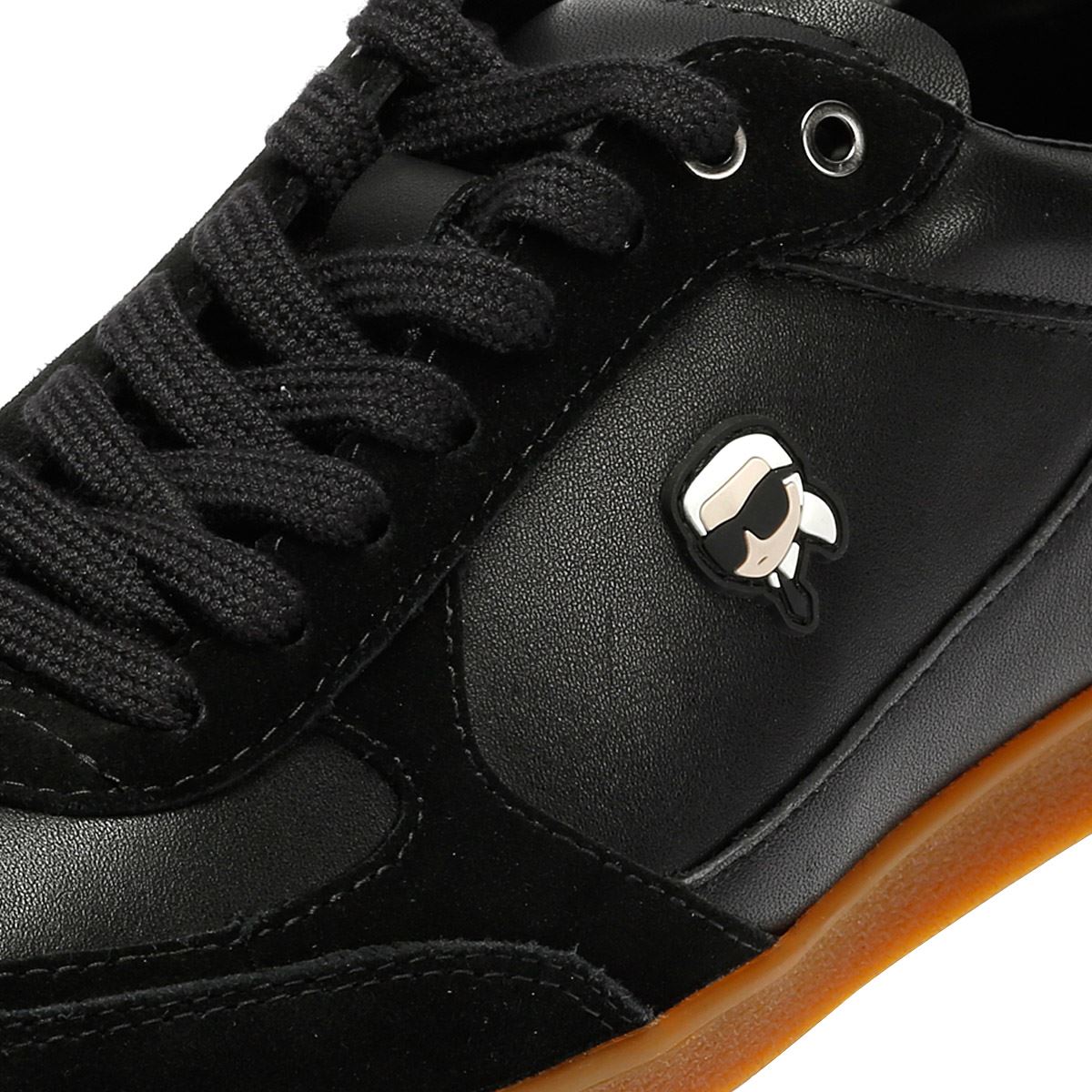 Karl Lagerfeld Kandidate NFT Baskets Noires En Cuir Pour Femmes