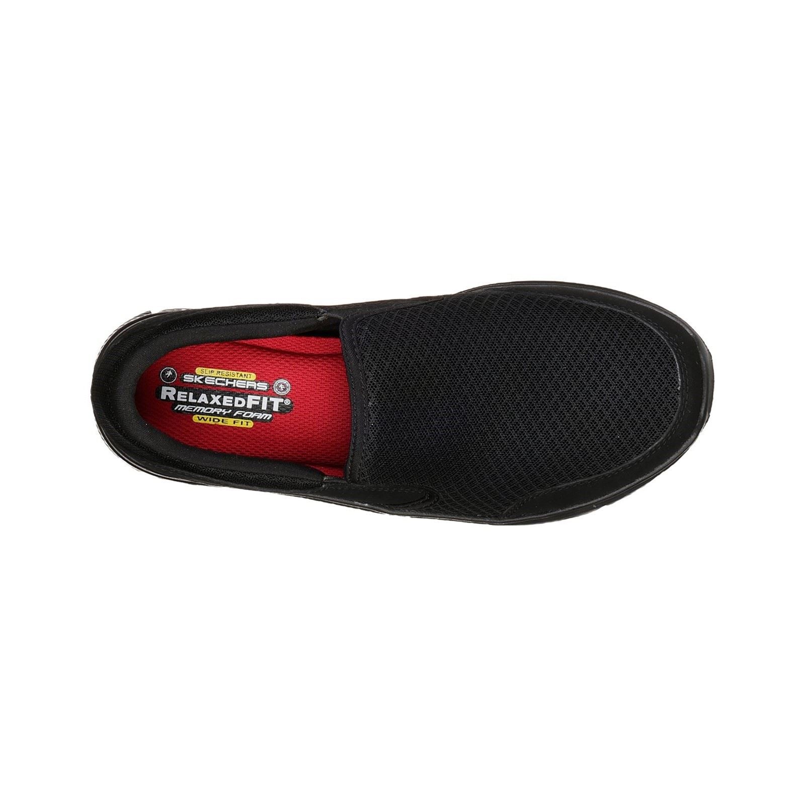 Skechers Workwear Cozard Sr Baskets De Sécurité Noires En Cuir Pour Femmes