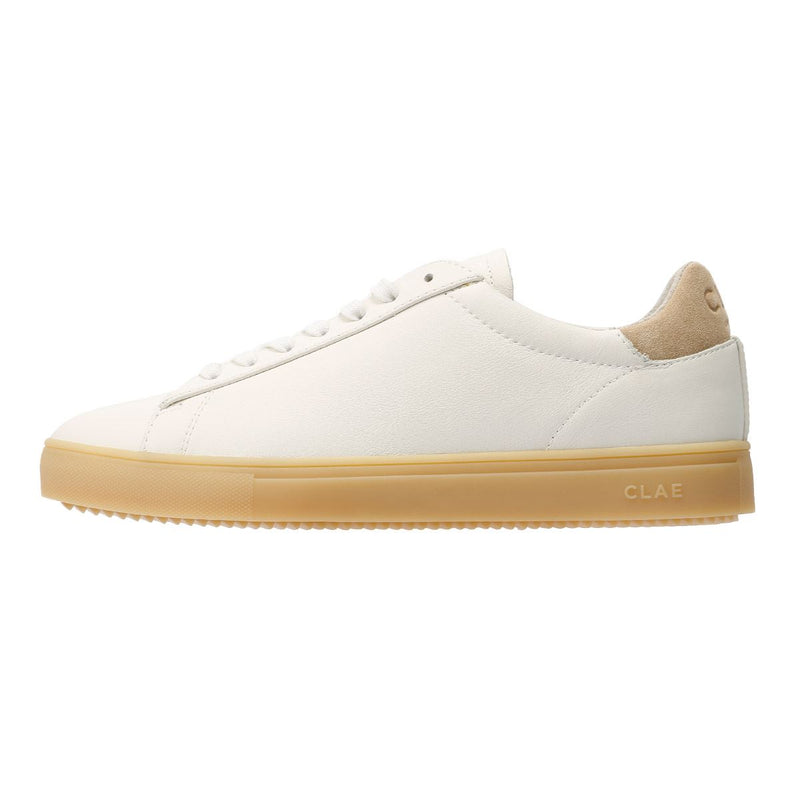 Clae Bradley Baskets Blanches En Cuir Pour Hommes