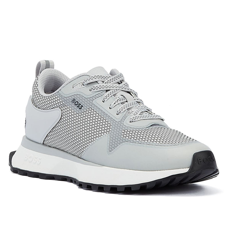 Boss Baskets Blanches Pour Hommes En Maille Jonah Running