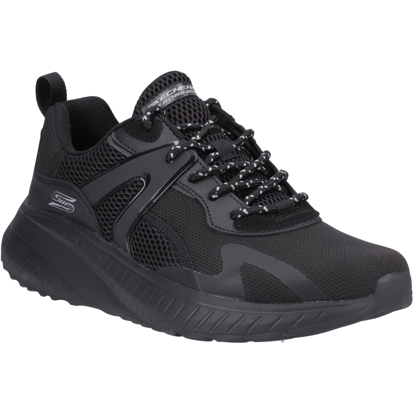 Skechers Bobs Squad Chaos Elevated Drift Sneakers Noires Pour Hommes En Polyuréthane