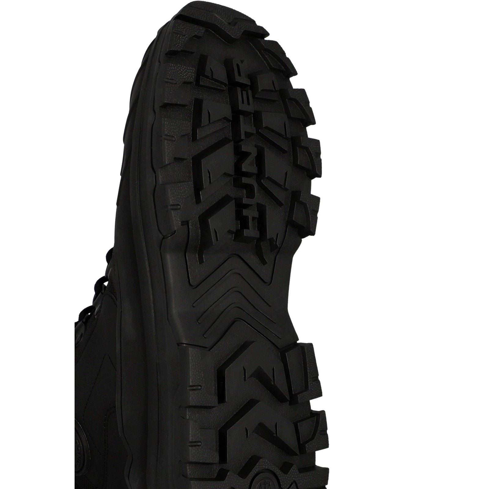 Hunter Explorer Duck Bottes Noires En Caoutchouc Pour Femmes