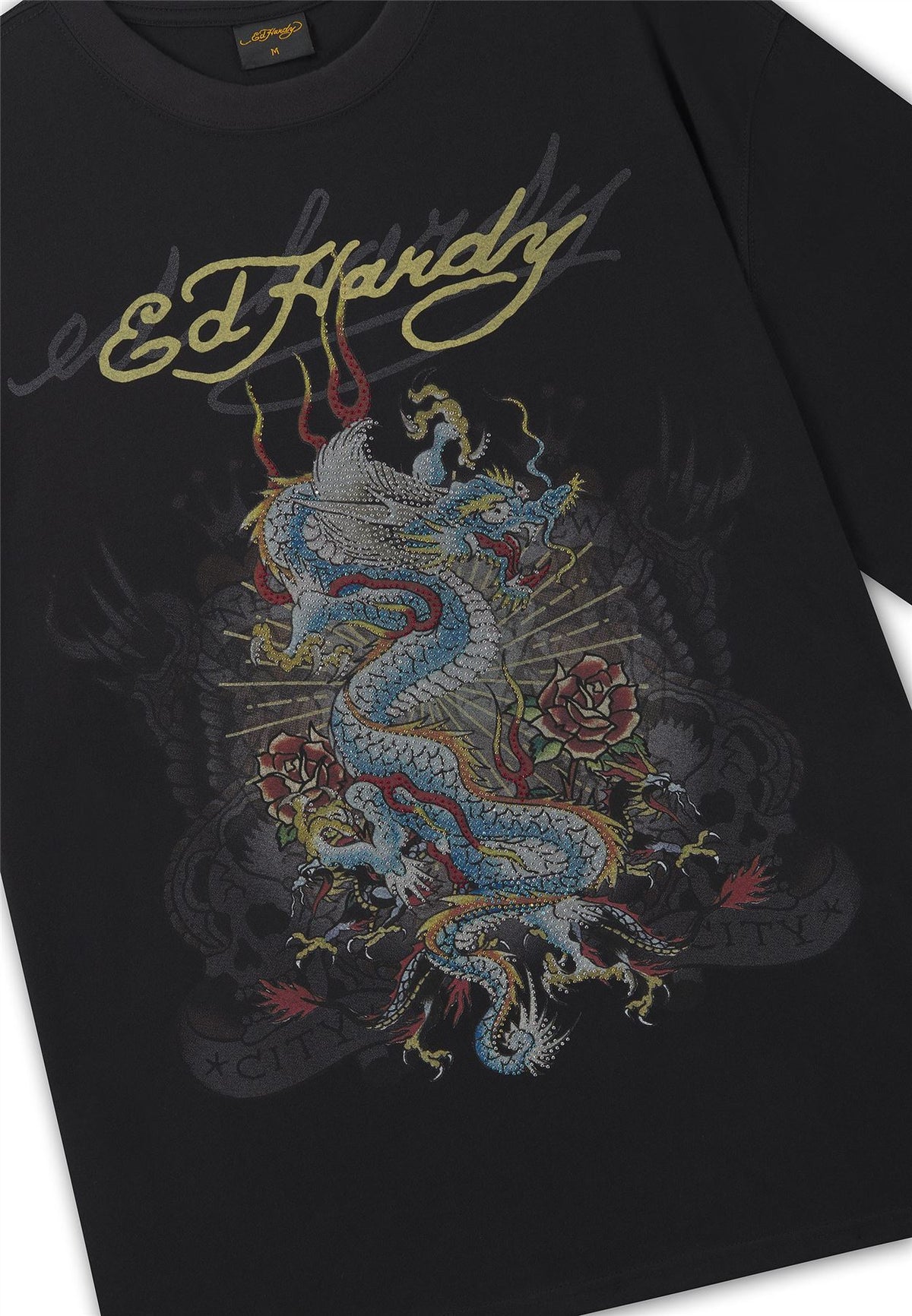 Ed Hardy When I Cared Graphic Relaxed T-Shirts Noirs Pour Hommes