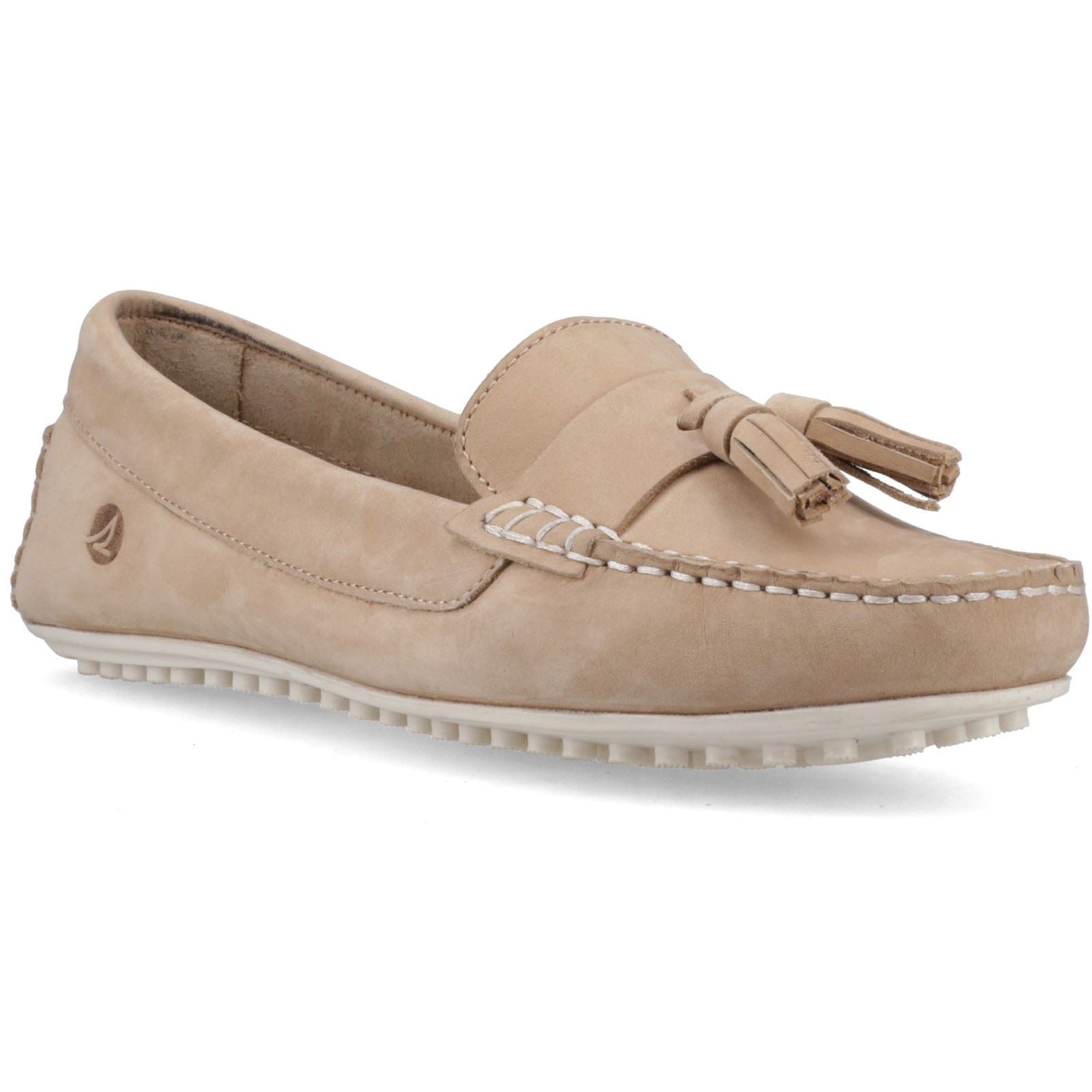 Sperry Salvador Slip On Mocassins En Nubuck Pour Femmes Couleur Taupe