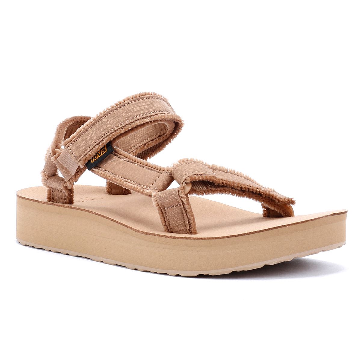 Teva Midform Universal Sandales Beige Pour Femme En Toile