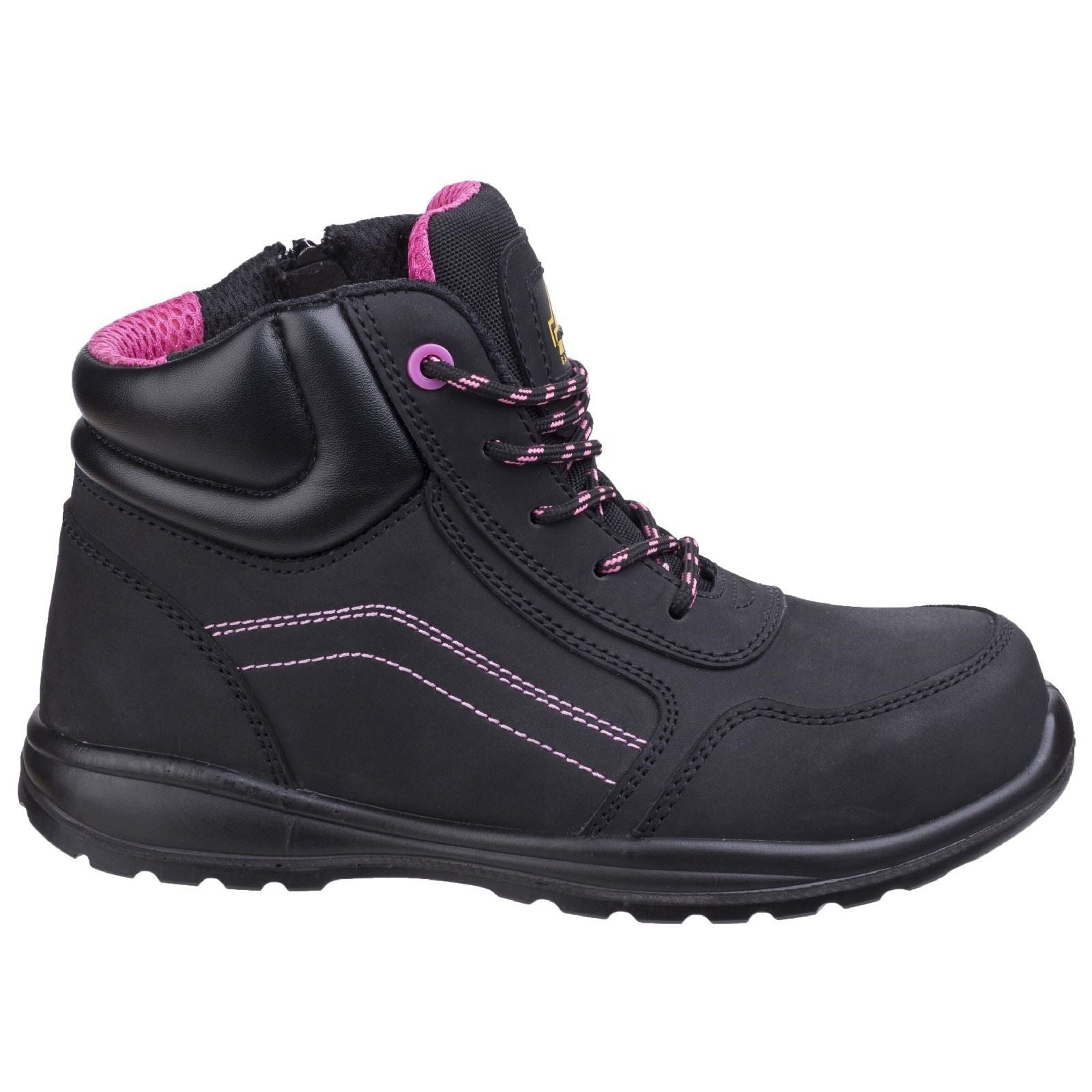 Amblers Safety Bottes De Sécurité En Cuir Noir Pour Femmes Lydia Action As601