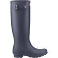 Hunter Original Tall Tartan Back Strap Bottes En Caoutchouc Bleu Marine Pour Femme