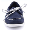 Sperry Authentic 1 Eye Chaussures Bateau En Cuir Pour Femmes En Bleu Marine