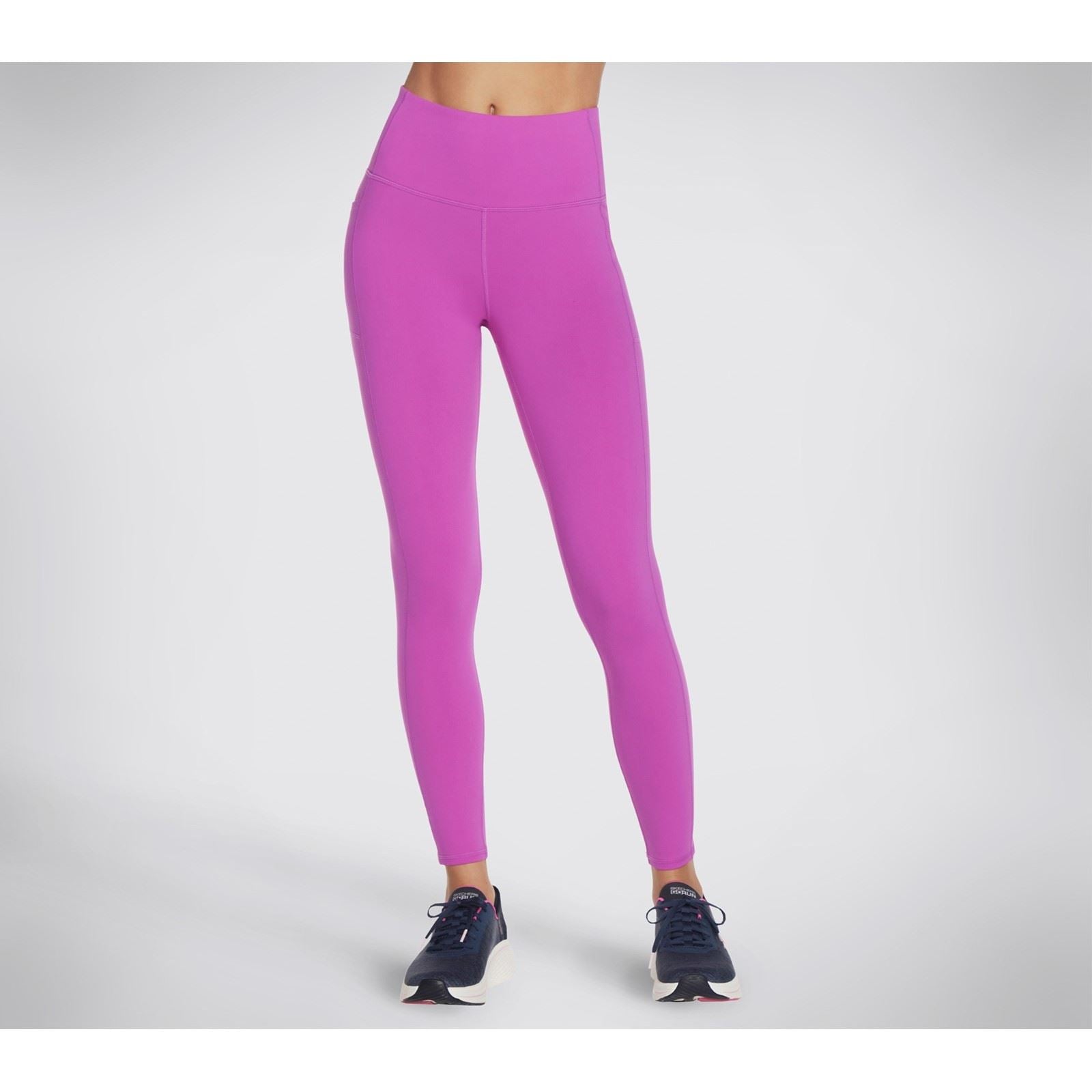 Skechers Performance GOWALK Wear High Waisted Leggings De Sport En Nylon Pour Femmes Violet Vif