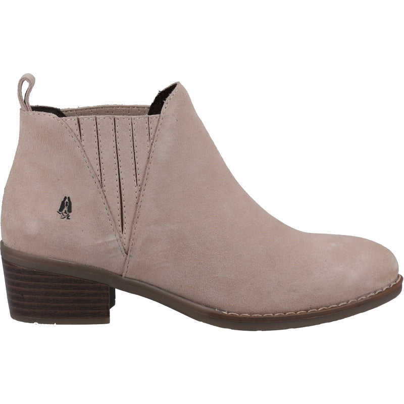 Hush Puppies Isobel Bottes En Cuir Nude Pour Femme