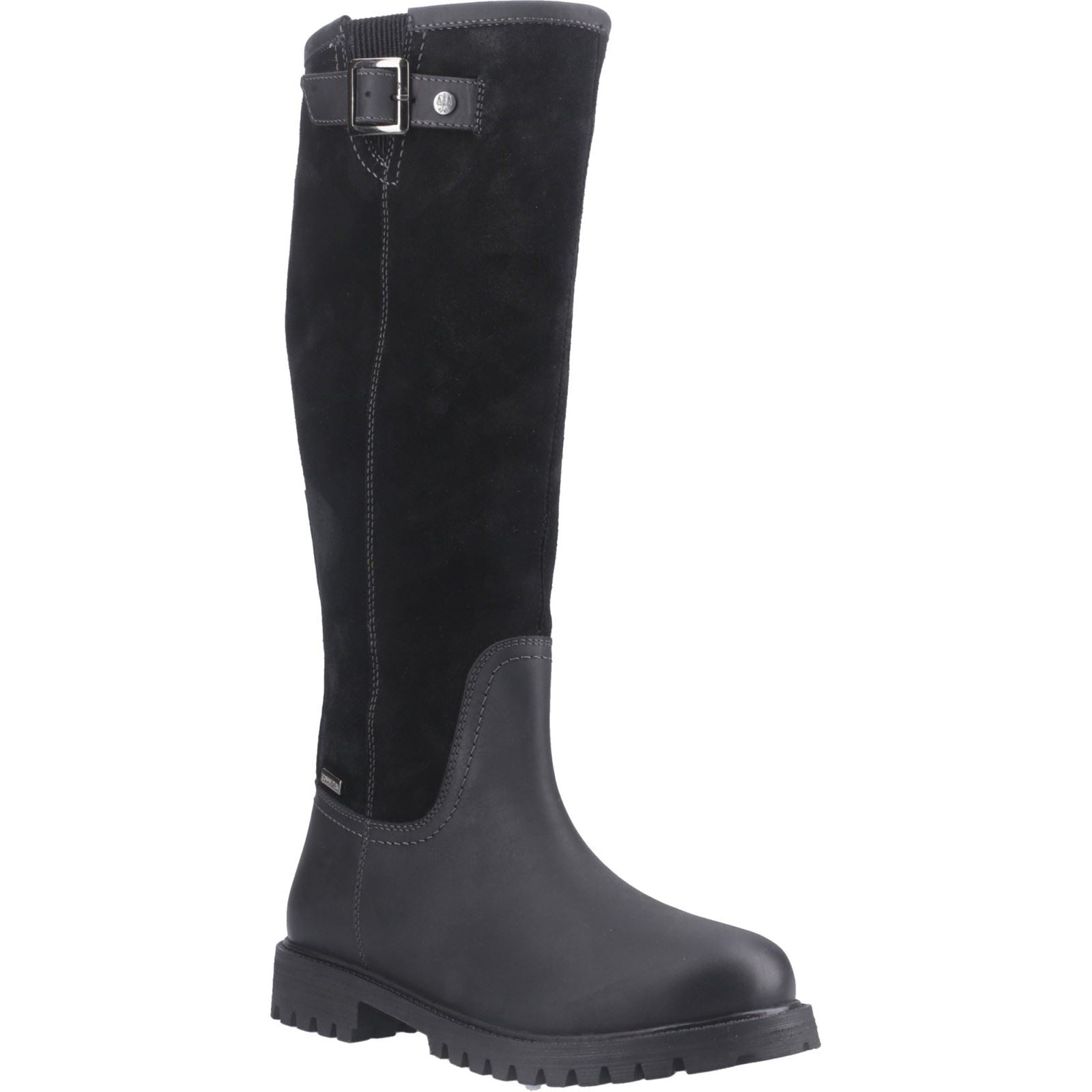 Hunter Canna Tall Boot Bottes Noires En Cuir Pour Femmes