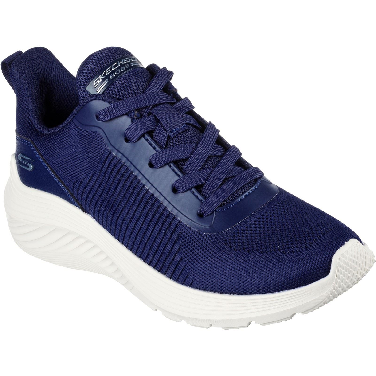 Skechers Bobs Squad Waves Sneakers En Toile Pour Femmes De Couleur Marine