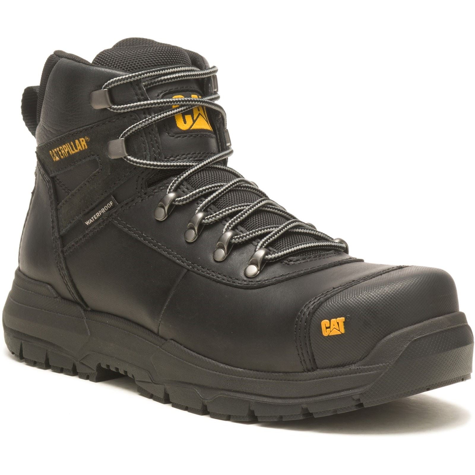 Caterpillar Bottes De Sécurité En Cuir Noir Pneumatic 2.0
