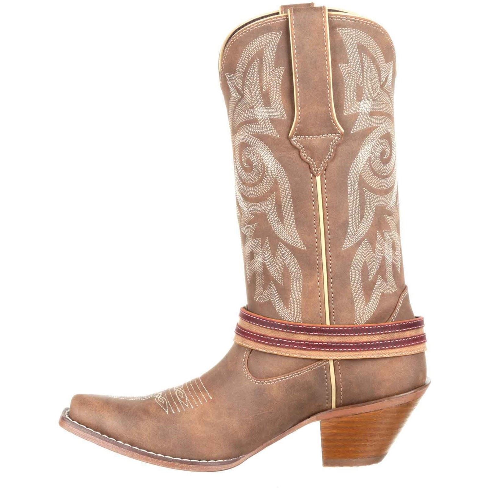 Durango Bottes En Cuir Homme Marron/Khaki Crush Flag