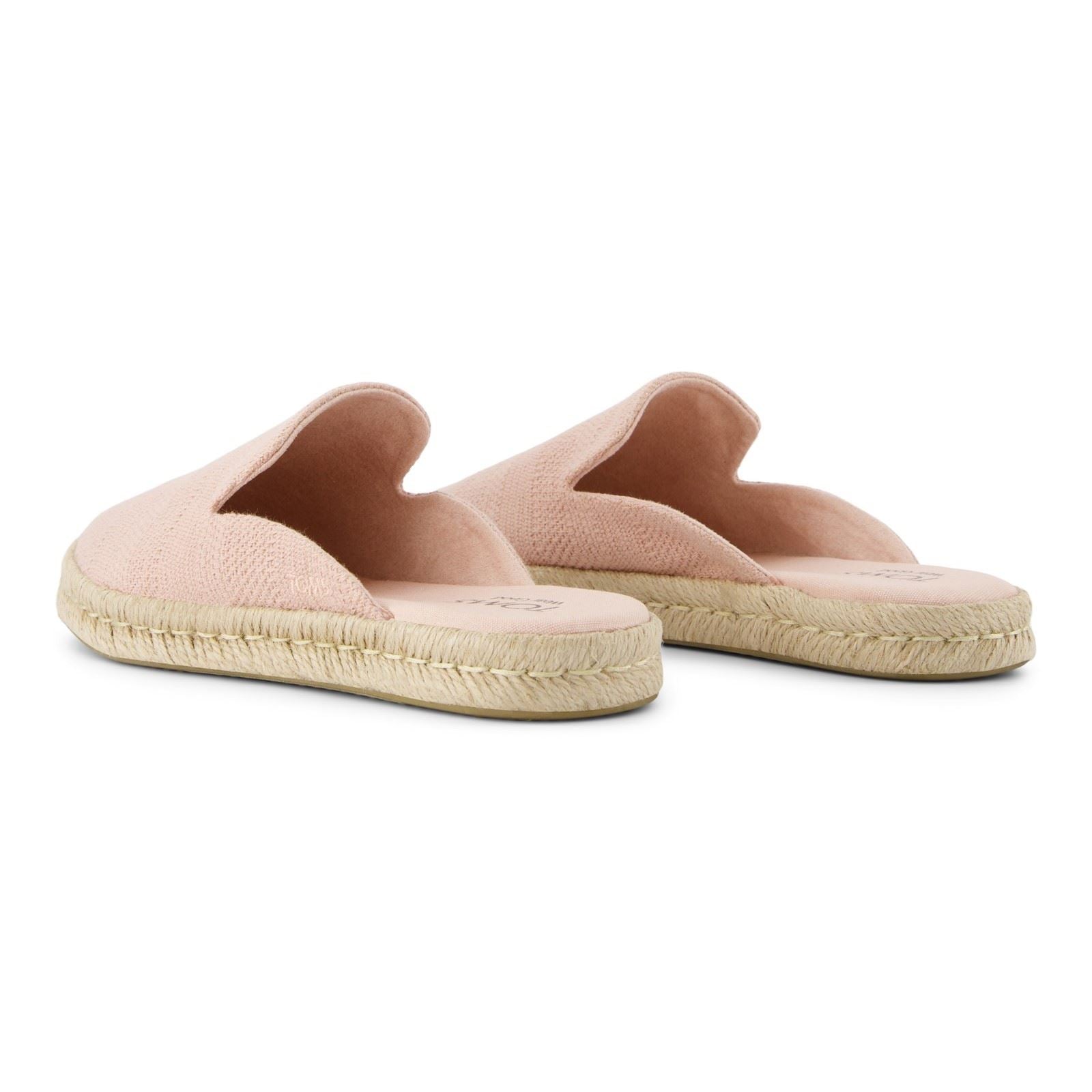TOMS Santiago Mule Chaussons Femme Rose Pâle En Textile