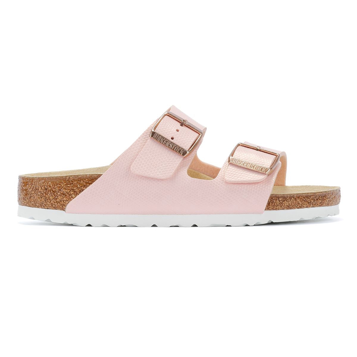 Birkenstock Arizona Sandales En Nubuck Rose Clair Pour Femmes