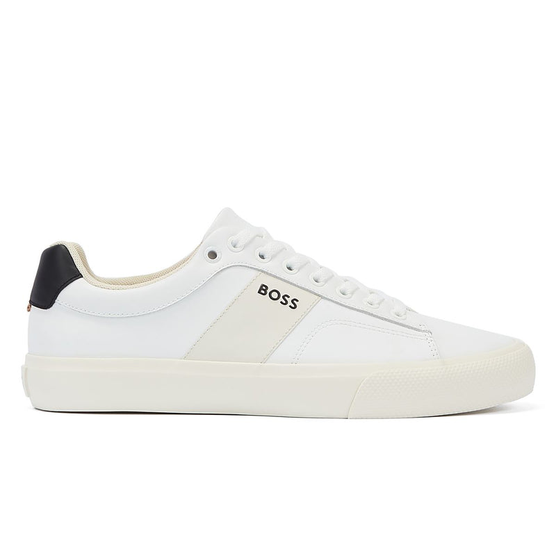 Boss Chaussures De Tennis Blanches Pour Hommes Aiden Open.