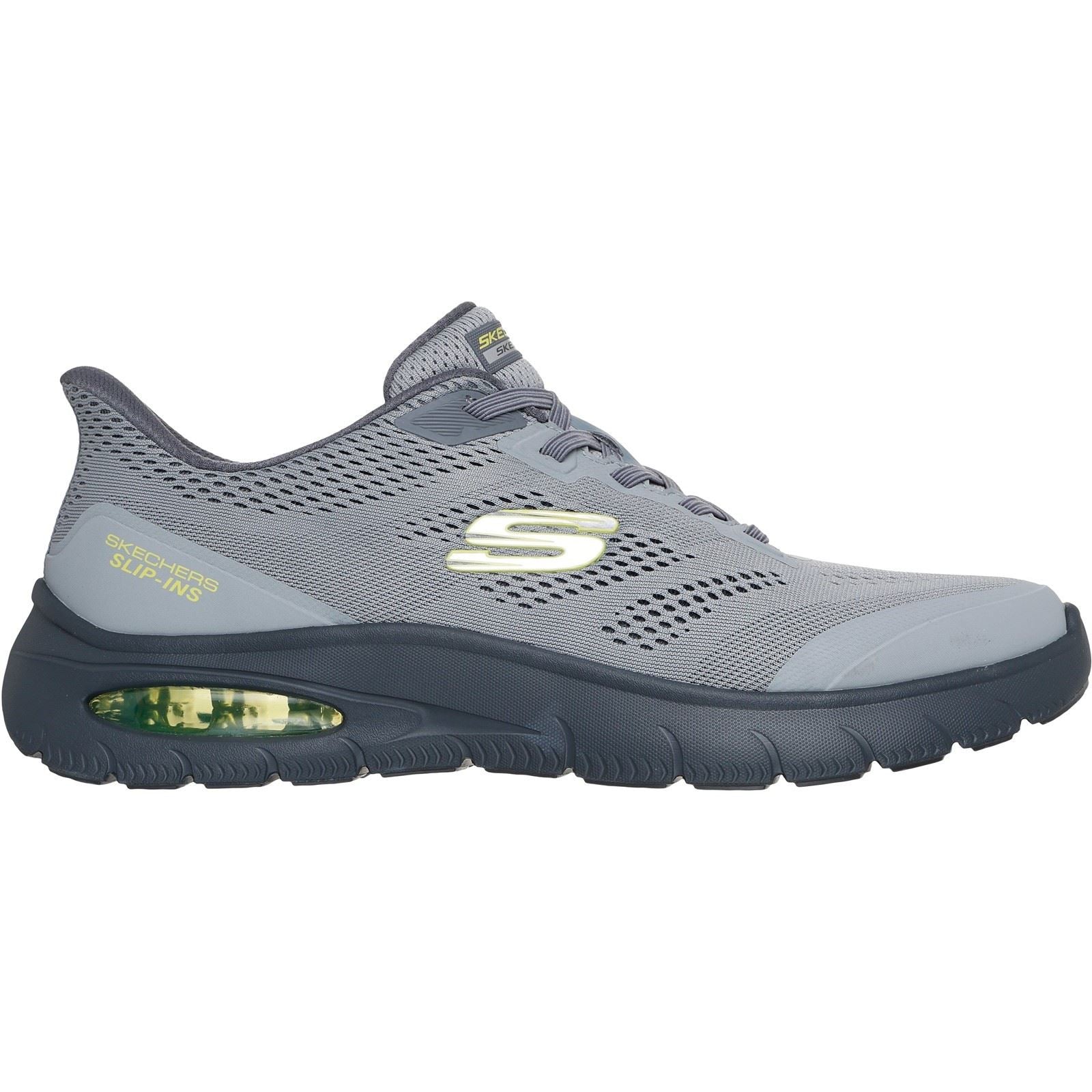 Skechers Skech-Air Summits Baskets En Textile Pour Hommes Charbon/Citron Vert