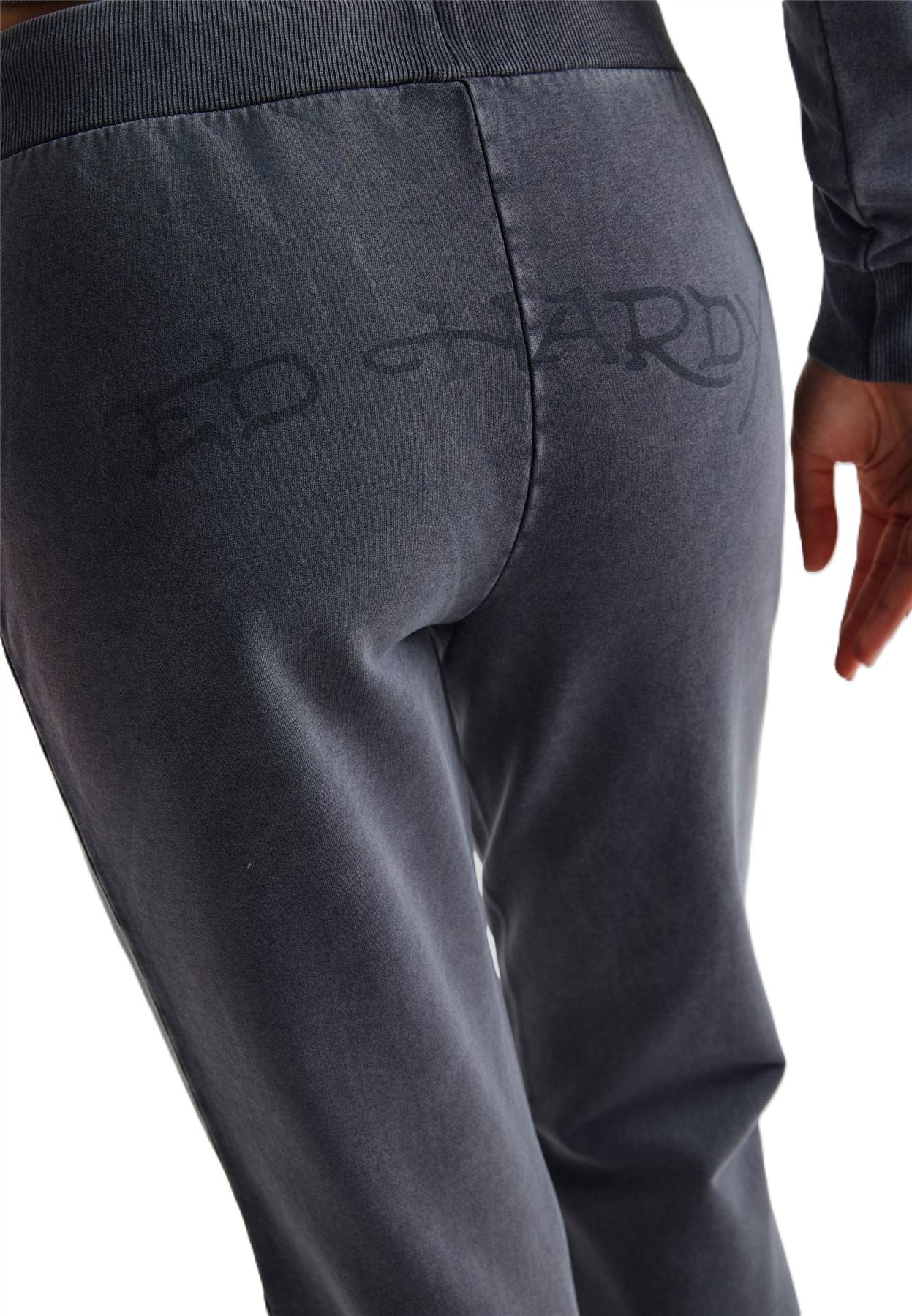 Ed Hardy Cross and Thorn Flared Joggeuses Noires Pour Femmes