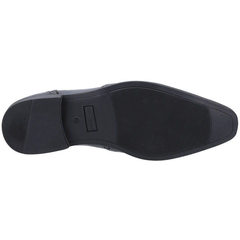 Hush Puppies Elliot Chaussures Richelieu Pour Hommes En Cuir Noir