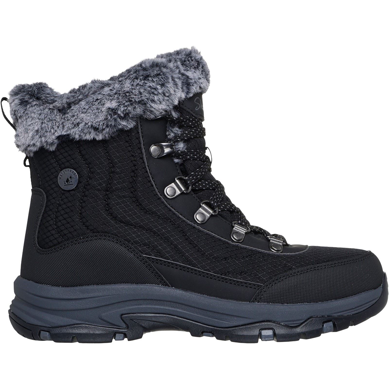 Skechers Trego Stormie Bottines D'Hiver Noires Pour Femmes