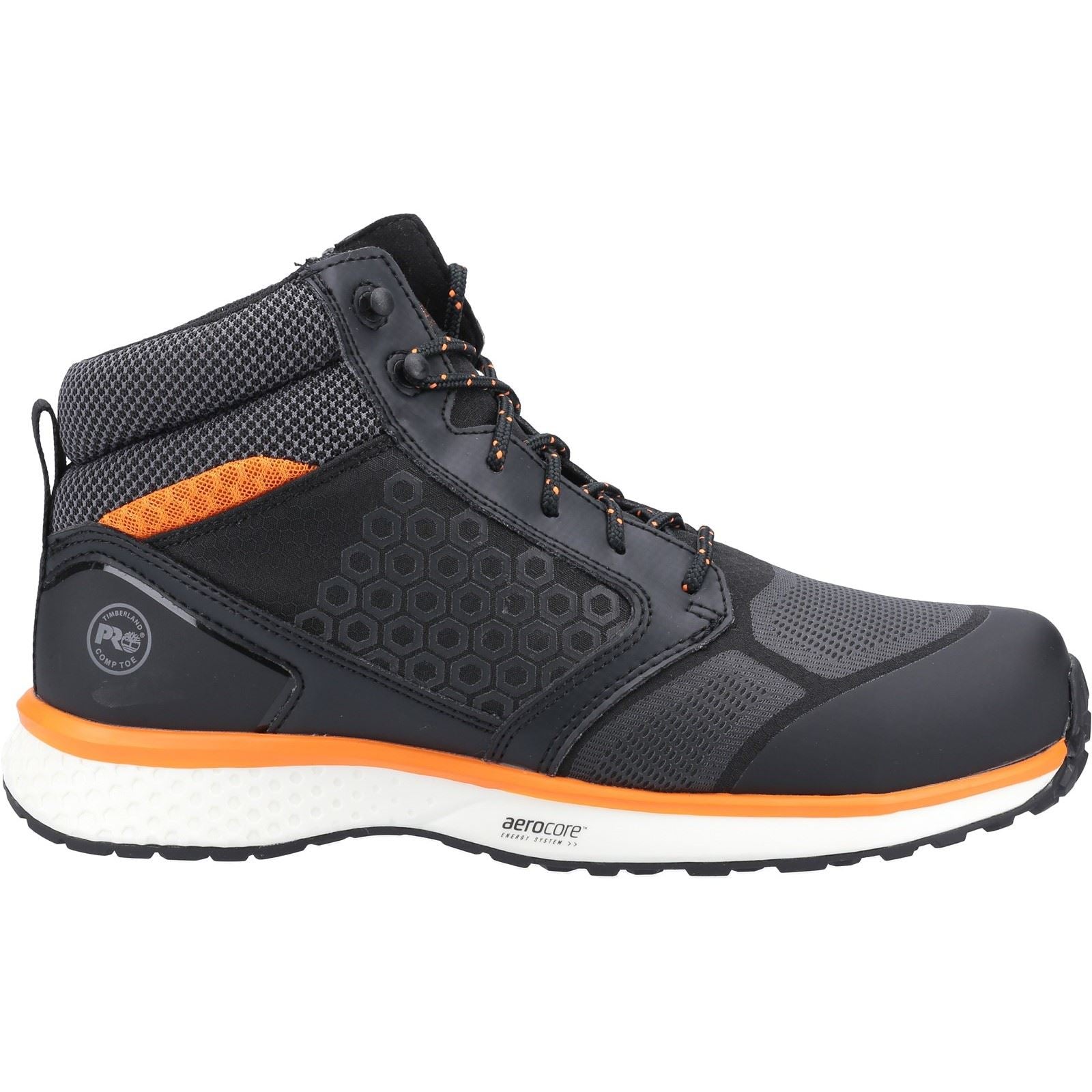 Timberland Pro Bottes De Sécurité Reaxion Mid Synthétiques Noires/Oranges