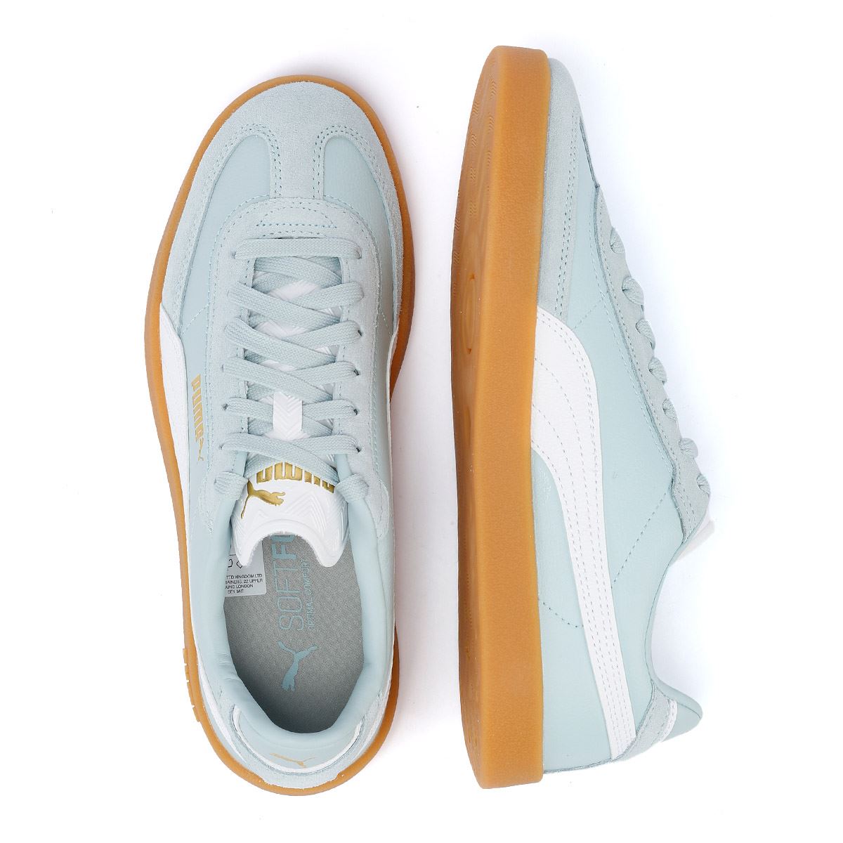 Puma Club II Era Baskets En Daim Bleu/Blanc Pour Femmes