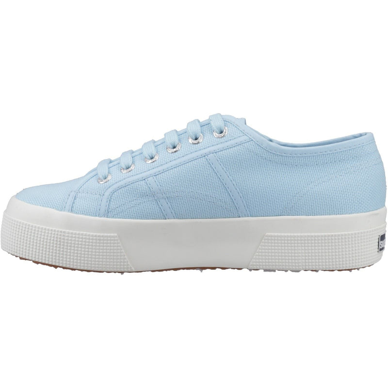 Superga 2740 PLATFORM Sneakers En Coton Pour Femme Crystal Azul