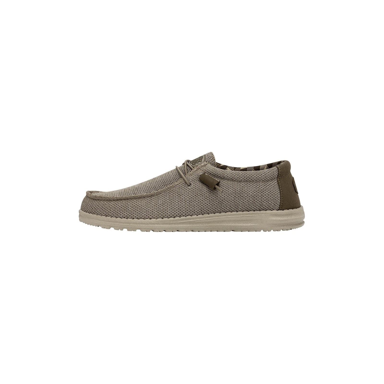 HEYDUDE Wally Sox Chaussures Bateau Pour Hommes En Faux Daim Beige